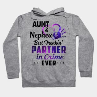 Aunt And Nephew Best Freakin' Partner In Crime Ever Colorful Shirt Hoodie